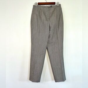 Vintage Wool Houndstooth Gray Trousers